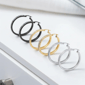Saffron Inside Out 40mm Hoop Earrings - Set of 3 Pairs - image 1