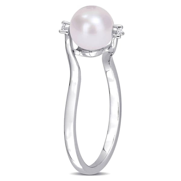 Gemstone Classics™ Pearl & Sapphire Bypass Ring