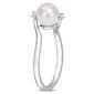 Gemstone Classics&#8482; Pearl & Sapphire Bypass Ring - image 2