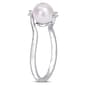 Gemstone Classics™ Pearl & Sapphire Bypass Ring - image 2