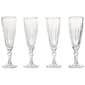Circle Glass Elegant Diamond 6oz. Champagne Flute - Set of 4 - image 1