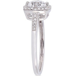 Gemstone Classics&#8482; 10kt. White Gold & White Sapphire Ring