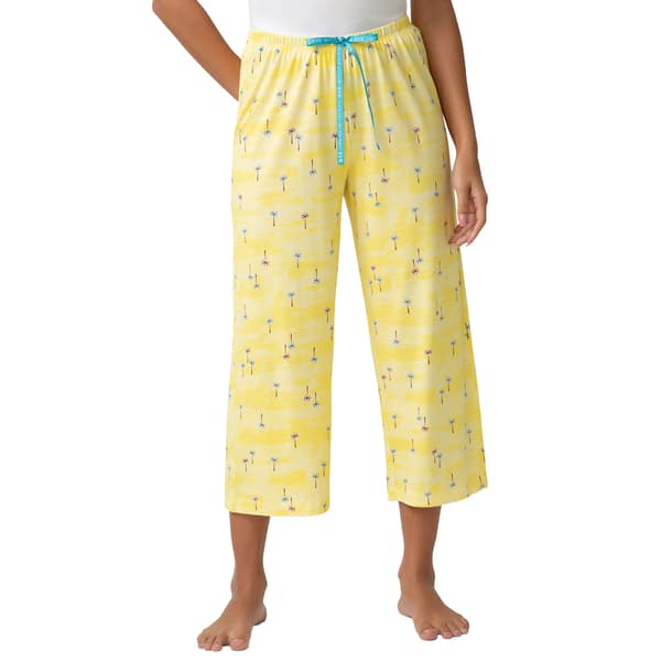 Womens HUE® Pocket Palms Printed Capri