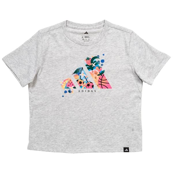 Girls (7-16) adidas(R) Regular Fit Fruit Heather Tee