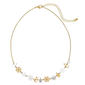 Two-Tone Snowflake & Tree Frontal Necklace - image 1