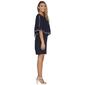 Womens MSK Split Sleeve Rhinestone Trim Double Overlay Dress - image 4