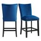 Elements Francesca Grey Velvet Counter Height Chair Set - image 11
