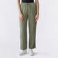 Juniors No Comment Linen Like Crochet Inset Pull On Pant - image 1
