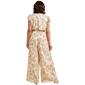 Womens MSK Flutter Sleeve Mock Neck Floral Jumpsuit - image 3