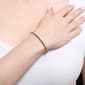 Athra 14kt. Gold over Brass & Black Crystal Coil Bracelet - image 3