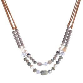 Ashley Cooper&#40;tm&#41; Two Row Multi Bead Necklace