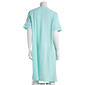 Petite Jasmine Rose Short Sleeve 41in Blister Knit Zip Front Robe - image 2