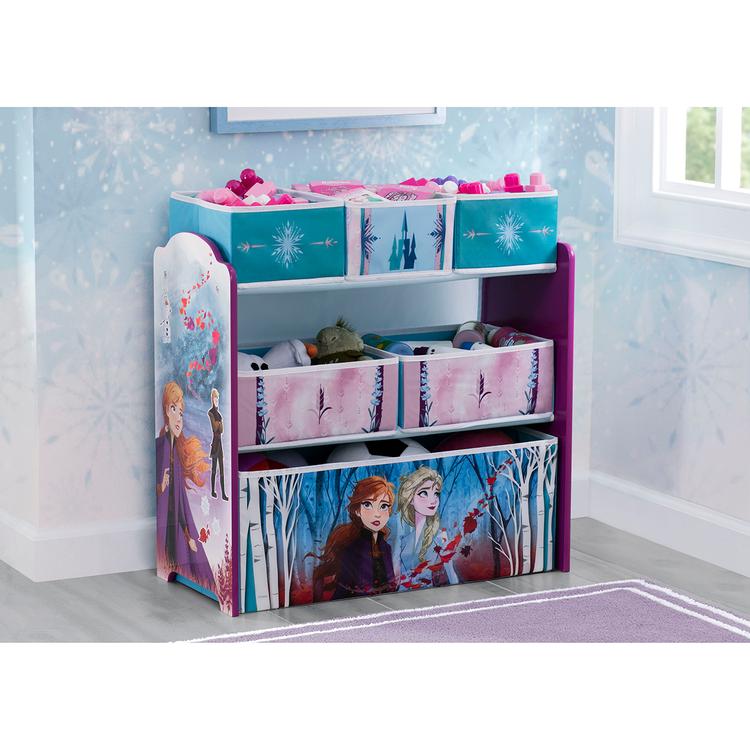 Delta Children Disney Frozen II Six Bin Toy Storage Organizer