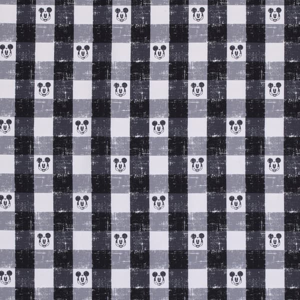 Disney Mickey Mouse Plaid Mini Fitted Crib Sheet