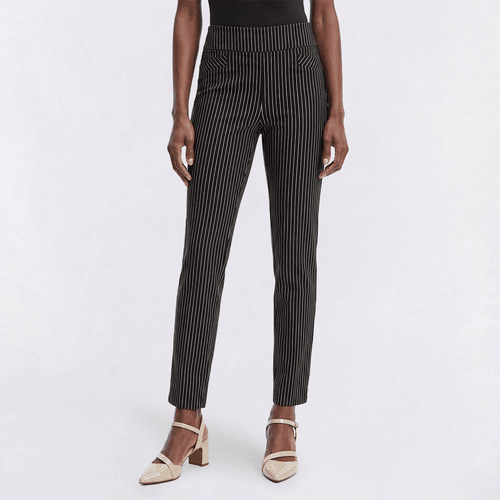 Petite Preswick & Moore(R) Millennium Pinstripe Pants