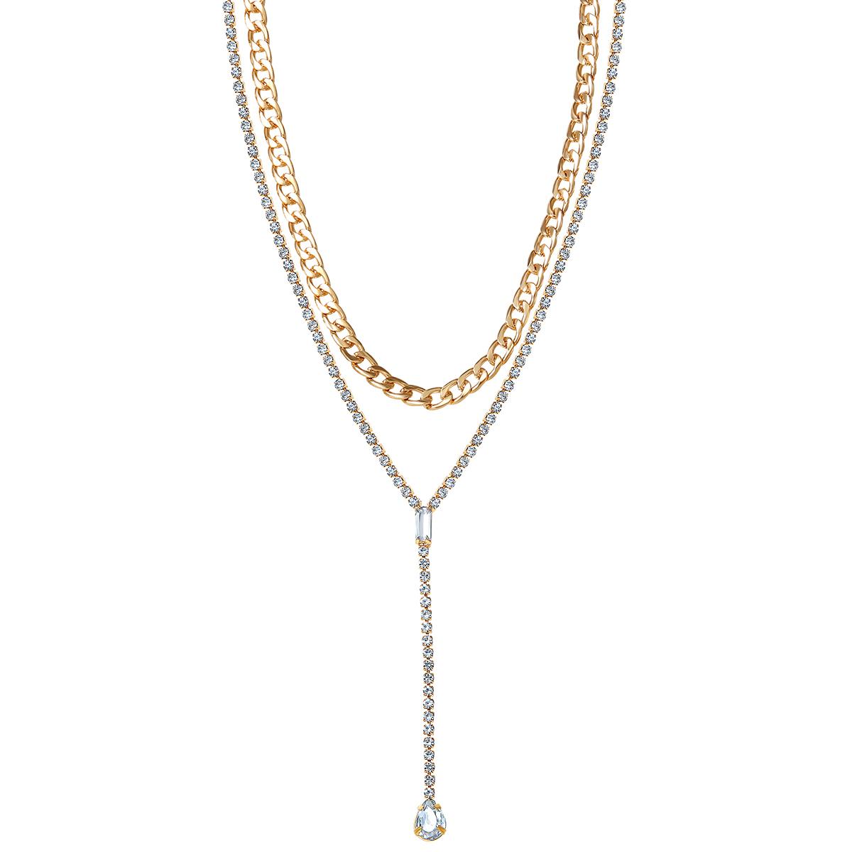 Jessica Simpson Imitation Yellow Gold Plated Y-Necklace