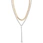 Jessica Simpson Imitation Yellow Gold Plated Y-Necklace - image 1