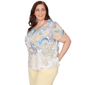 Plus Size Alfred Dunner Out Of The Blue Ombre Paisley Tee - image 3