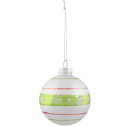 Northlight Seasonal 9ct. Striped Glitter Christmas Ornaments