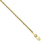 Gold Classics(tm) 10kt. 1.8mm 10in. Rope Chain Ankle Bracelet - image 1