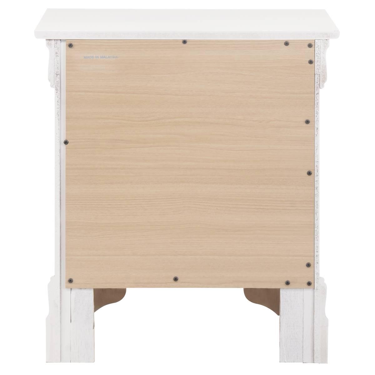 Passion Furniture Louis Philippe 2-Drawer Nightstand