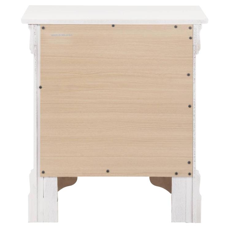 Passion Furniture Louis Philippe 2-Drawer Nightstand