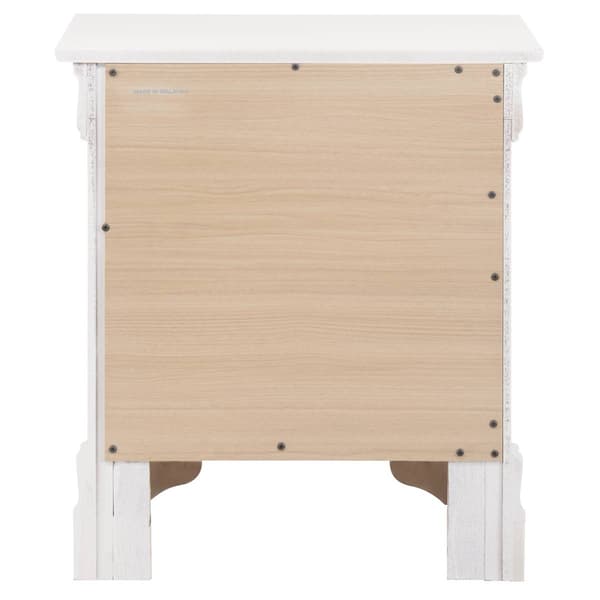 Passion Furniture Louis Philippe 2-Drawer Nightstand