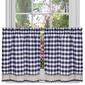 Achim Buffalo Check Window Rod Pocket Tier Pair Curtains - image 5