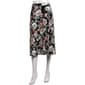Womens Kasper Pull On Flared Floral Midi Skirt - image 1