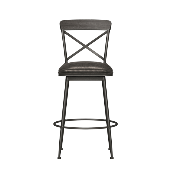 HH2 Home Decker Commercial Grade Metal Bar Height Swivel Stool