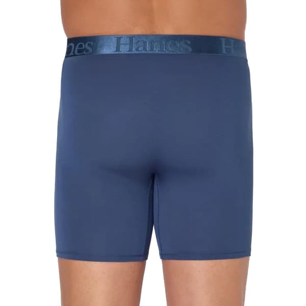 Mens Hanes&#174; Originals 3pk. Supersoft Boxer Briefs-Light Blue/Grey