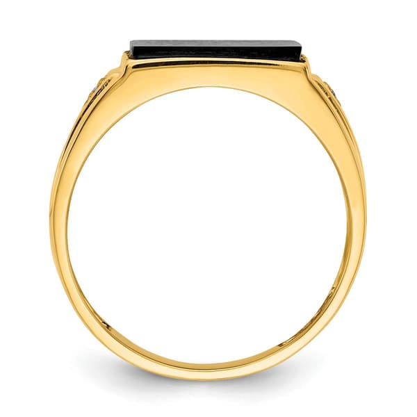 Mens Gentlemen’s Classics™ 14kt. Gold w/Rhodium Diamond Ring