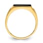 Mens Gentlemen’s Classics™ 14kt. Gold w/Rhodium Diamond Ring - image 2