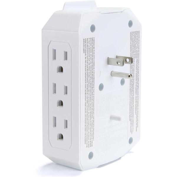 Emerson 6 Outlet USB Wall Plug