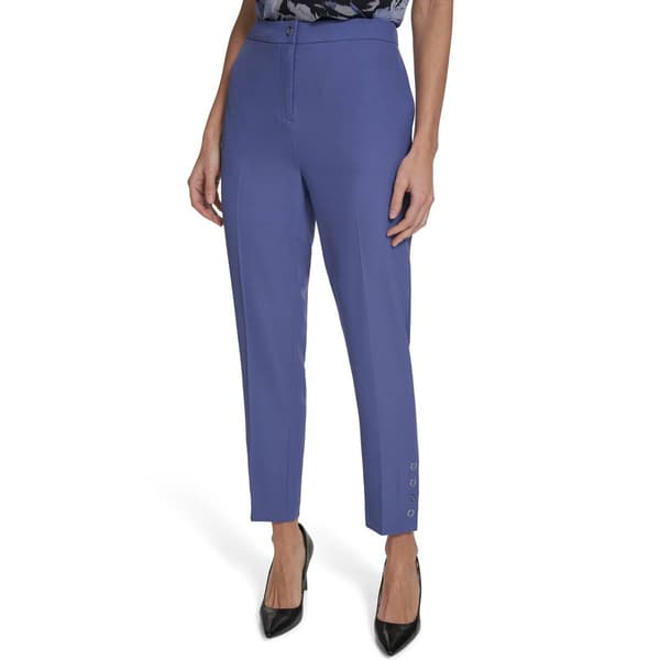 Plus Size Calvin Klein Button Front Modern Fit Slim Pants