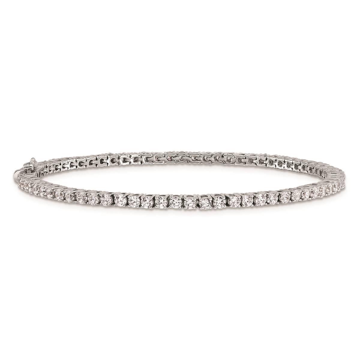 Pure Fire 14kt. White Gold Lab Grown 71 Round Diamond...