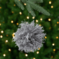 Northlight 7in. White Frosted Round Twig Christmas Ornament - image 1