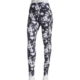 Womens Starting Point Floral Yummy Leggings - Black