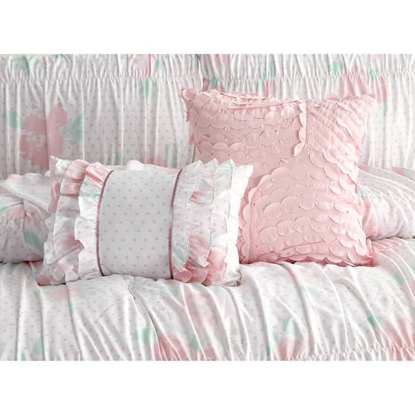 Alex &amp; Bella Tabitha Smocked Microfiber Comforter Bedding Set