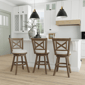 HH2 Home Hamlin Wood Counter Height Swivel Stool - image 8