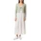 Juniors Wallflower Two in One Cardigan Tier Ivory Maxi Dress - image 1
