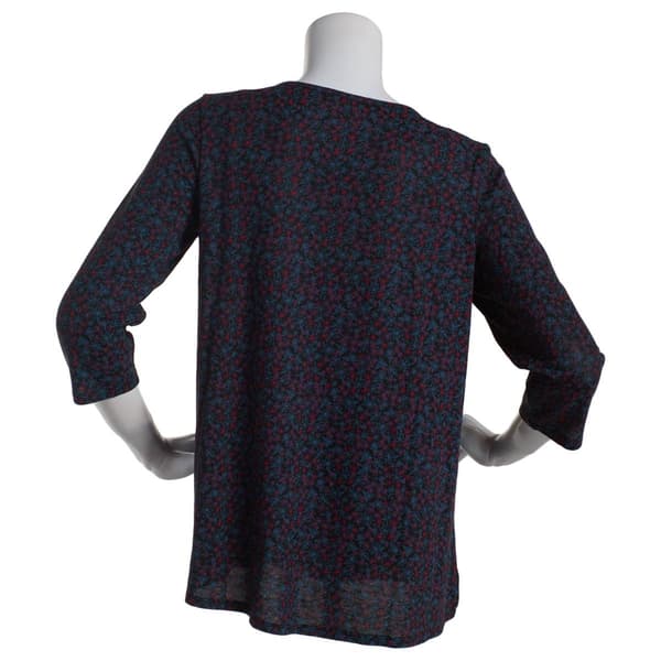 Womens Preswick & Moore 3/4 Sleeve Wildflower Tunic