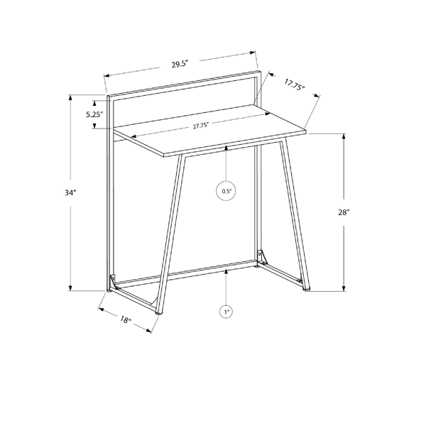 Monarch Specialties Modern 30in. Computer Desk