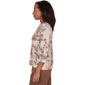 Petite Alfred Dunner Spice Market 3/4 Sleeve Floral Blouse - image 4