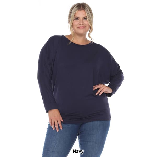 Plus Size White Mark Dolman Sleeve Blouse