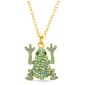 Crystal Kingdom Multi-Color Crystal Frog Pendant Necklace - image 1