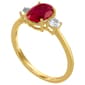Gemstone Classics™ Lab Grown Ruby & Lab Grown White Sapphire Ring - image 2