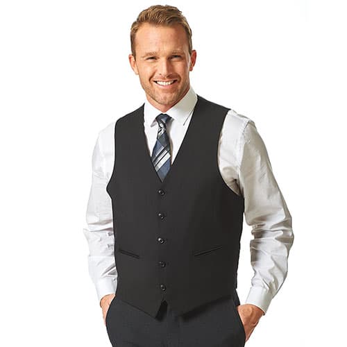 Mens Adolfo Suit Separate Vest - Black