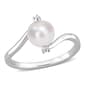 Gemstone Classics(tm) Pearl & Sapphire Bypass Ring - image 1