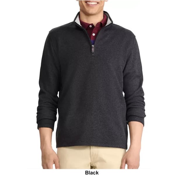 Mens IZOD&#174; Solid Sweater Knit 1/4 Zip Fleece Shirt